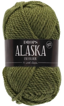 Drops Alaska 100% wol, 50 gram, licht olijfgroen