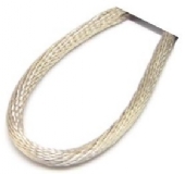 Kumihimo satijnkoord, 2 mm, 10 meter, zilvergrijs