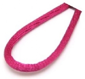 Kumihimo satijnkoord, 2 mm, 10 meter, fuchsia