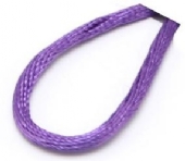 Kumihimo satijnkoord, 2 mm, 10 meter, paars