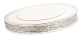 Metallic koord, 1 mm, 100 meter, zilver