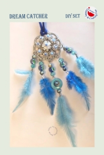 Dreamcatcher, sieraadhanger, blauw