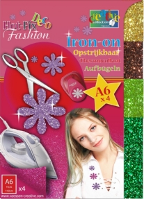 OP=OP Hotfix glitterfolie, 148x105mm, assortiment 4 vel