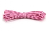 Waxkoord/waskoord, 1 mm, 5 meter, roze