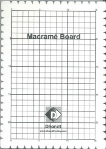 Marcame board/Macrame bord, 15 X 25 CM