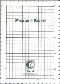 Macrame board/Macrame bord, 27X 19 CM