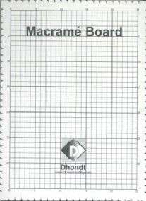 Marcame board/Macrame bord, 29 x 39 cm