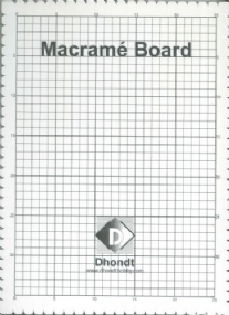 Macrame board/Macrame bord, 29 x 39 cm