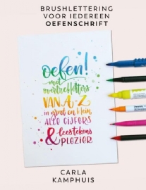 Kleur! Brushlettering oefenschrift 