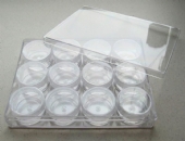 Ronde opbergdoosjes met schroefdeksel , 38mm x 21mm, doos a 12 stuks