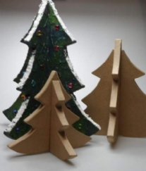 Eco shape kerstboom, set 3 stuks