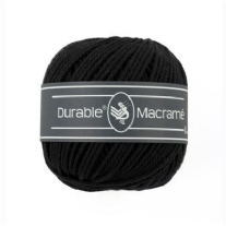 Durable macramegaren zwart 80mtr