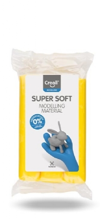  Creall Supersoft kunstklei, geel, 500 gram