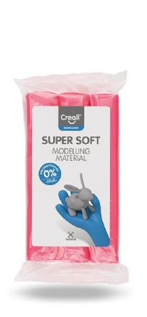 Creall Supersoft kunstklei, roze, 500 gram
