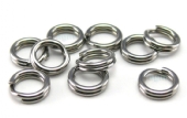Splitringetjes, rond, 10 stuks, 6mm zilverkleurig