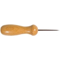 Prikpen, priknaald met houten handgreep 9cm