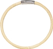 Bamboe ring met metalen sluiting, 12 cm