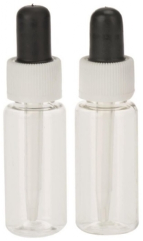 Kunststof pipetflesjes, glashelder, 15 ml, 2 stuks