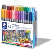 Staedtler viltstiften met dubbele punt, assortiment 72st