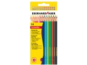 Eberhard Faber kleurpotloden houtvrij assortiment 24 stuks