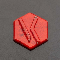 Ve-Ka poederglazuur/effectglazuur, 500 gram, klaproos rood