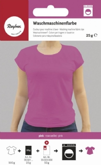 OP=OP Rayher wasmachineverf/textielverf, 25 gram, roze/pink