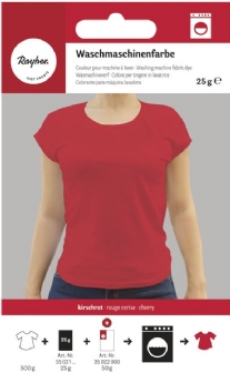 OP=OP Rayher wasmachineverf/textielverf, 25 gram, kersenrood