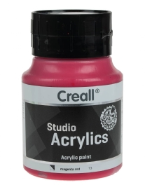 Creall studio acrylics, acrylverf, 500 ml, magenta rood