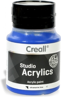 Creall studio acrylics, acrylverf, 500 ml, 42 ultramarijn