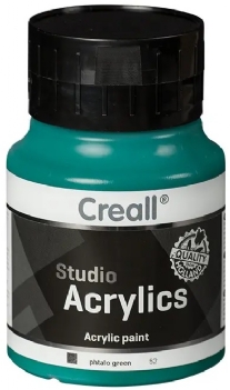 Creall studio acrylics,  Acrylverf, 500 ml, 52 phtalogroen