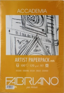 Wit tekenpapier, fabriano accademia, 120gr, 100 vel, A3