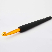 KnitPro haaknaald, goud met zwarte softgrip, 3,0 mm