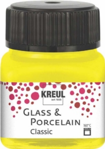 Kreul porseleinverf/glasverf classic/dekkend, 20 ml, kanariegeel