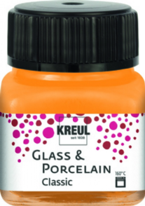 Kreul porseleinverf/glasverf classic/dekkend, 20 ml, oranje
