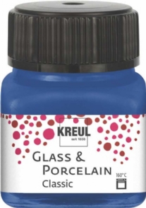 Kreul porseleinverf/glasverf classic/dekkend, 20 ml, kobaltblauw