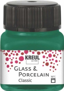 Kreul porseleinverf/glasverf classic/dekkend, 20 ml, donkergroen