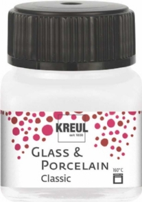 Kreul porseleinverf/glasverf classic/dekkend, 20 ml, parelmoerwit