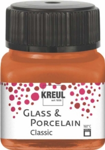 Kreul porseleinverf/glasverf classic/dekkend, 20 ml, koper