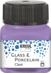Kreul glasverf/porseleinverf clear/transparant, lila