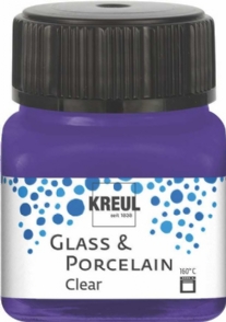 Kreul glasverf/porseleinverf clear/transparant, paars