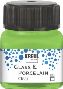 Kreul glasverf/porseleinverf clear/transparant, appelgroen