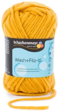 OP=OP Wash+Filz-it  wol 50 grams mosterdgeel 