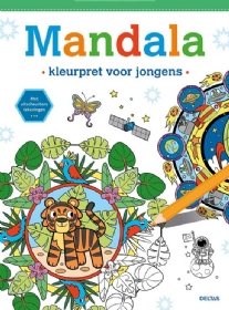 Mandala, kleurpret voor jongens