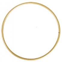 Spanraam  /  goud gelakte metalen ring 10 cm