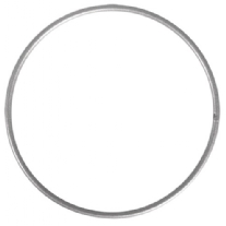Spanraam  /  zilver gelakte metalen ring 10 cm