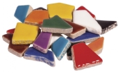 Keramische mozaiekstukjes, 500gr assortiment helder