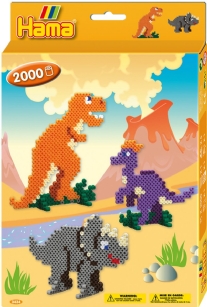 Hama midi strijkkralen, Dino world, set 2000 st