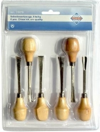 Pebaro gutsen en beitels, 13 cm, assortiment 6 stuks