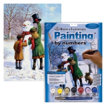 Schilderen op nummer 22.5 x 30 cm Winterpret