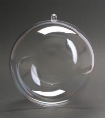 OP=OP Transparante bal/acrylbal, 2-delig, 15 cm